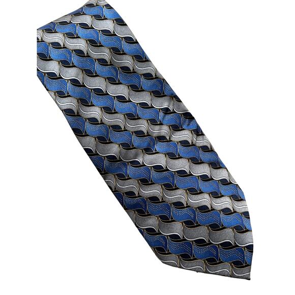 Vintage Stafford Silk Neckties Set of 3 Blue - Picture 5 of 8